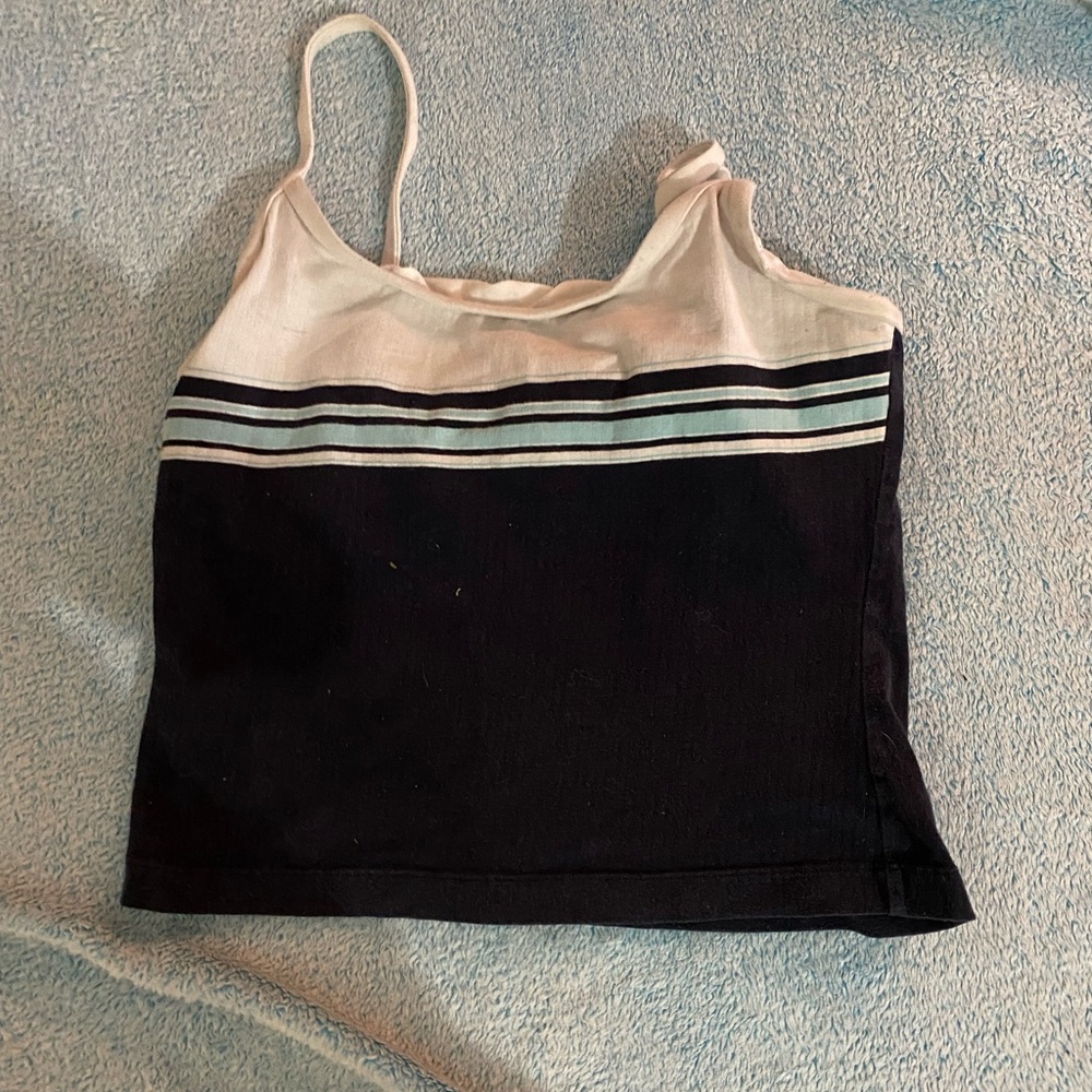Jockey body wear dark,light blue & white crop top size medium